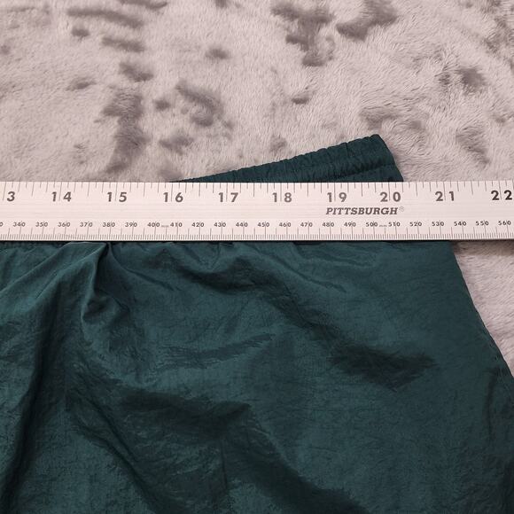 Vintage 1990s Nike Pants Mens XL Green Nylon Windbreaker Trackpants Zip Hem - Picture 9 of 13